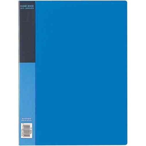 クリヤーブックベーシックＡ４縦８０ポケット青１０冊画像
