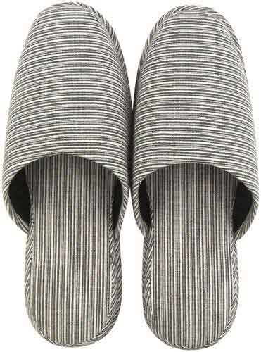 ボーダー柄スリッパ　ブルー　５足入画像