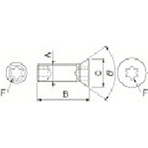 部品 ｽｸﾘｭｰ 1個画像