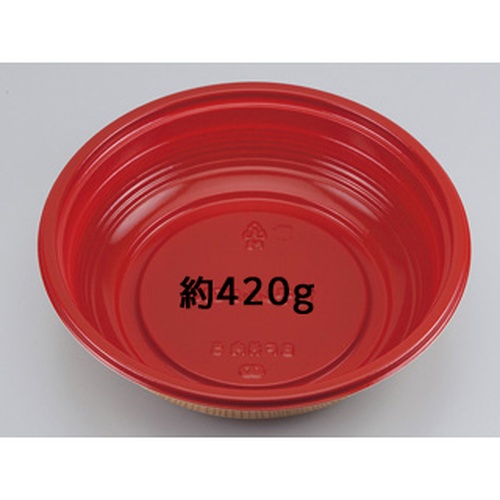 シーピー化成 どんぶり容器 BF丼内5 赤杉 本体 発泡画像