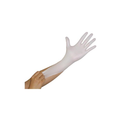 使い捨て手袋 ニトリルグローブ3 ホワイト L ファーストレイト画像