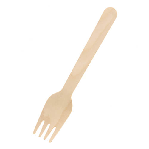 HEIKO 木製フォーク 160mm 未晒紙完封 個包装 100本画像