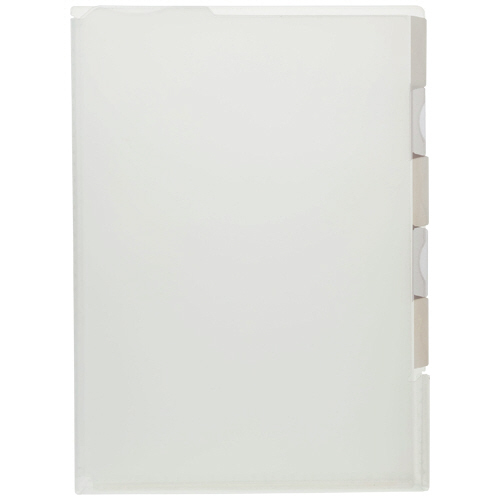 超丈夫なﾏﾁ付ｸﾘｱﾎﾙﾀﾞｰ ﾀﾌﾚﾙ A4ﾀﾃ 5山ｲﾝﾃﾞｯｸｽ ｸﾘｱ 1ｾｯﾄ(20枚:5枚×4ﾊﾟｯｸ)画像