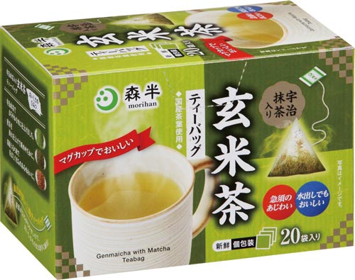 森半　宇治抹茶入り玄米茶　２．３ｇ×２０Ｐ画像