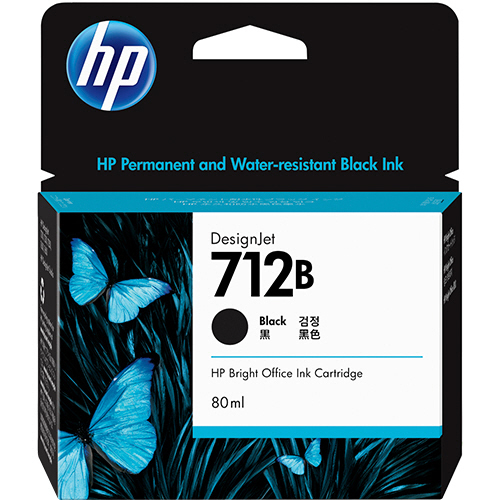 HP712B ｲﾝｸｶｰﾄﾘｯｼﾞ ﾌﾞﾗｯｸ 80mL 3ED29A 1個画像