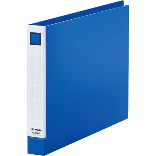 レバーリングファイル背幅３３ｍｍ　Ａ４横　青×１０画像