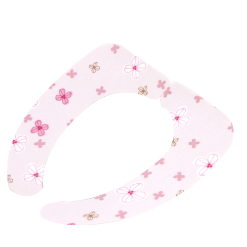 便座シート 貼っぴぃ フラワーPK ピンク画像