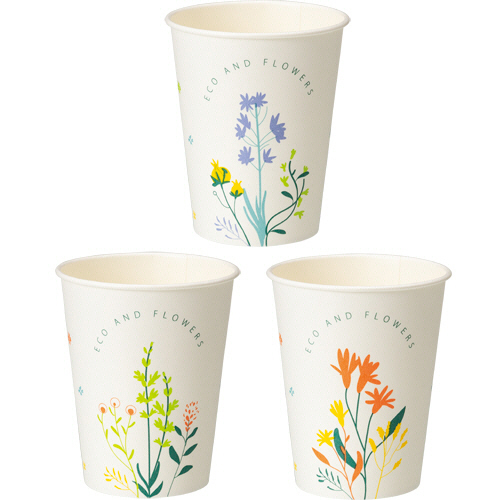 紙ｺｯﾌﾟ AND FLOWERS 275mL(9ｵﾝｽ) 1ｾｯﾄ(250個:50個×5ﾊﾟｯｸ)画像