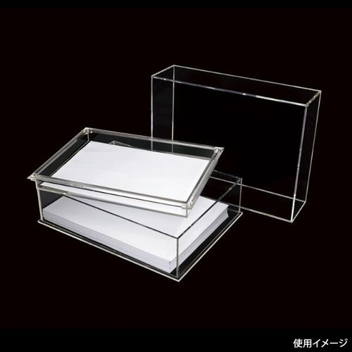 アクリル什器 アクリル決済箱 中蓋付 A6 CRC8503 クルーズ画像