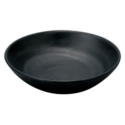 メラミン食器 M11-129 丸深皿(大) 黒 マイン