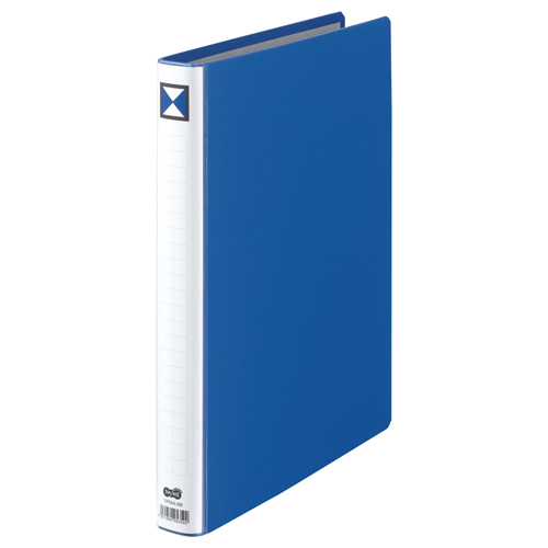 両開きﾊﾟｲﾌﾟ式ﾌｧｲﾙ A4ﾀﾃ 200枚収容 20mmとじ 背幅36mm 青 1ｾｯﾄ(10冊)画像