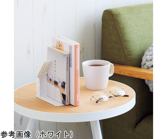 1冊でも倒れないブックスタンド　Mini　ブラック 角度を変えた状態でのシンプルなデザインと、安定感のあるブックスタンドの全体像