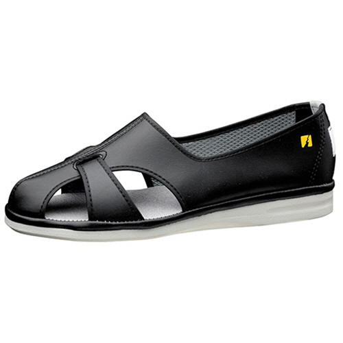 静電作業靴 男女兼用 ｻﾝﾀﾞﾙﾀｲﾌﾟ PS-01S ﾌﾞﾗｯｸ 28.0cm 1足画像