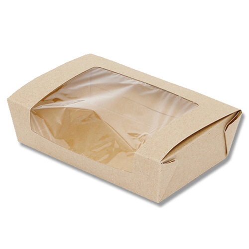 食品容器 窓付ﾌｰﾄﾞﾎﾞｯｸｽ M ｸﾗﾌﾄ 1ｾｯﾄ(400枚:20枚×20ﾊﾟｯｸ)画像