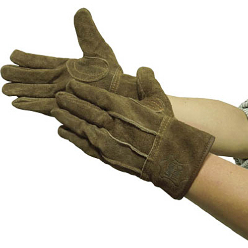 革手工房 A級ｵｲﾙ牛床革 背縫い ﾌﾞﾗｳﾝ L 1双画像