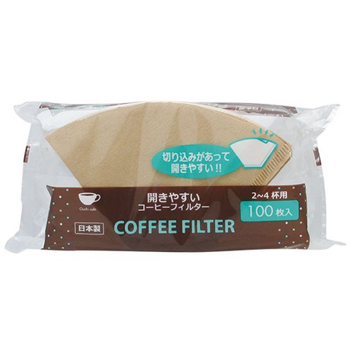 おうちカフェ コーヒーフィルター 茶 100枚入 アートナップ [ケース販売]画像