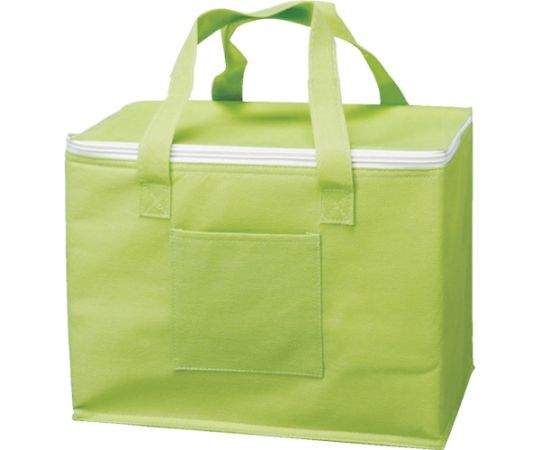 不織布タイプ保冷バッグ グリーン 容量9.7L 収納目安500mLペットボトル8本画像