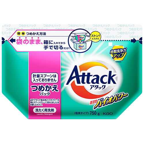 ｱﾀｯｸ 高活性ﾊﾞｲｵﾊﾟﾜｰ つめかえ用 750g 1個画像
