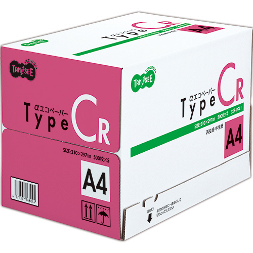 αｴｺﾍﾟｰﾊﾟｰ ﾀｲﾌﾟCR A4 1箱(2500枚:500枚×5冊)画像