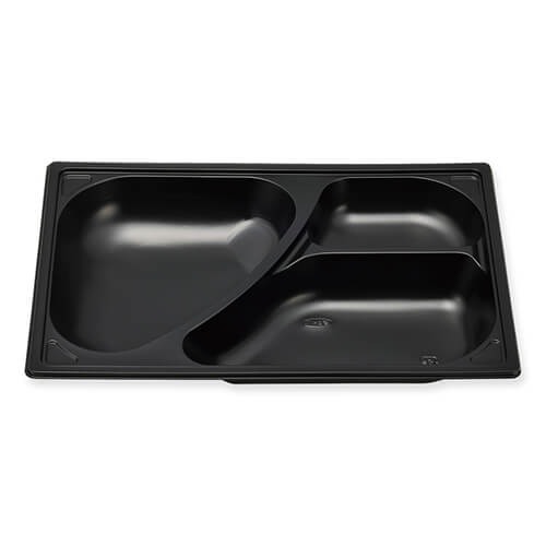 エフピコチューパ 仕出し弁当容器 紙ボックス中仕切 90-60 K-2 黒 50枚画像