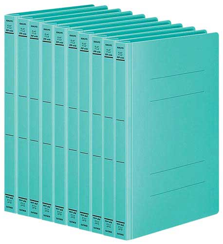 フラットファイル＜ＰＰワイド＞　Ａ４縦　緑　１０冊画像