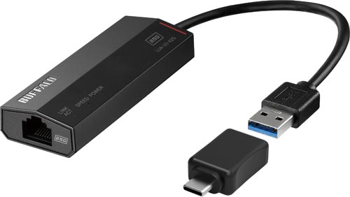 ２．５Ｇｂｐｓ対応ＬＡＮアダプター変換コネクタ付