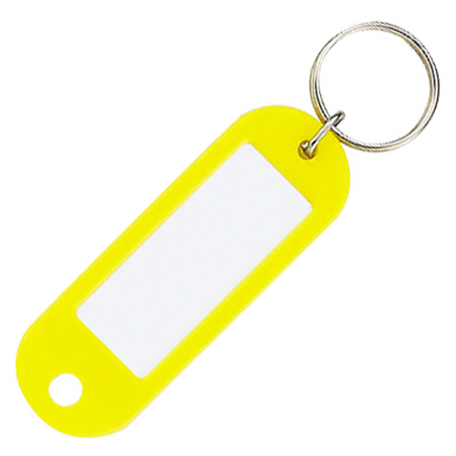 ｷｰﾎﾙﾀﾞｰ型名札 片面表示用 黄 1ｾｯﾄ(50個)画像