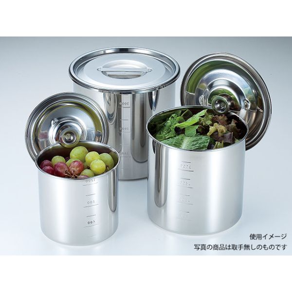 UK 丸・深型キッチンポット・目盛付24cm(手付) YUKIWA画像