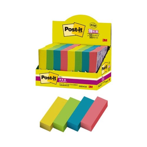 強粘着マルチカラー８　５０×１５　４色　３２冊画像