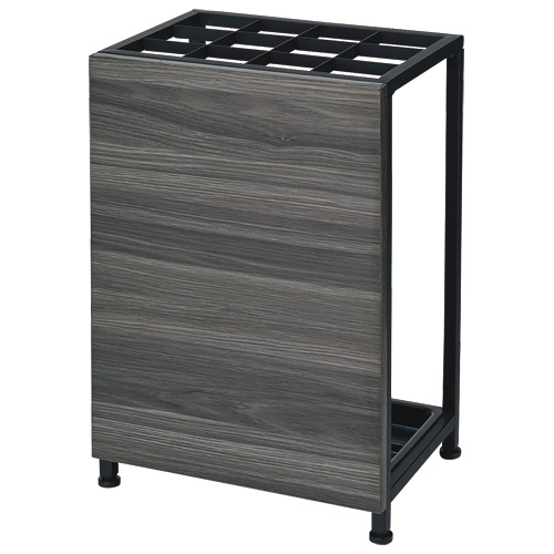 COZY INTERIORS 傘立て 12本用 ﾌﾞﾗｯｸ&ｸﾞﾚｰｳｯﾄﾞ 1台