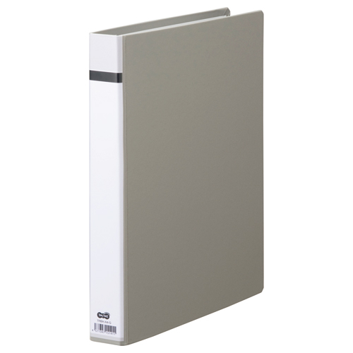 30穴ﾊﾞｲﾝﾀﾞｰ(貼り表紙) A4ﾀﾃ100枚収容 背幅42mm ｸﾞﾚｰ 1ｾｯﾄ(10冊)画像