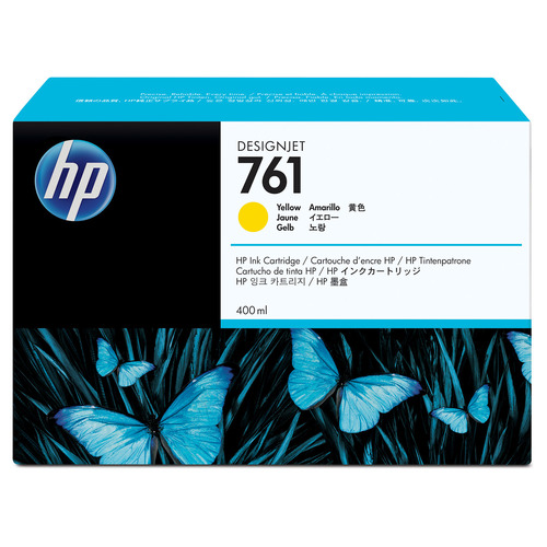 HP761 ｲﾝｸｶｰﾄﾘｯｼﾞ ｲｴﾛｰ 400mL 染料系 CM992A 1個画像