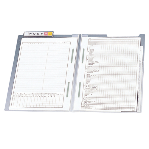 ｶﾙﾃﾌｫﾙﾀﾞｰ ﾀﾞﾌﾞﾙﾌｧｽﾅｰ付 A4ﾖｺ 見出し紙付 上見出しﾀｲﾌﾟ 1箱(200枚)画像