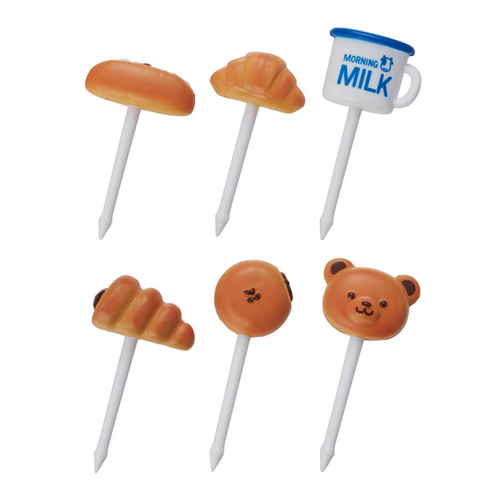 ピック　6本入り　おなじみのパンピック画像
