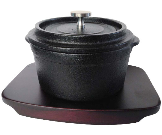 アサヒ　ミニココット　10cm　木台付　D-600
