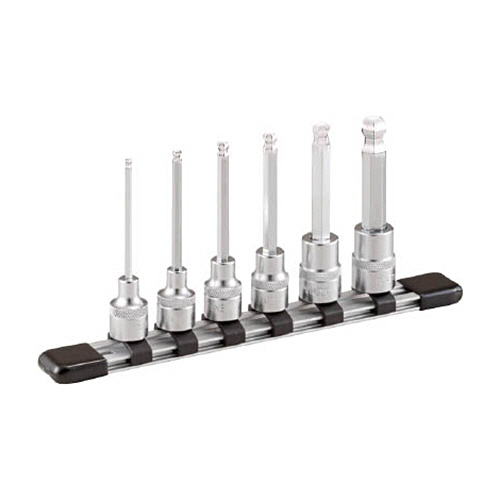 ボールポイントヘキサゴンソケットセット(差込角9.5mm)　ホルダー付　1セット画像