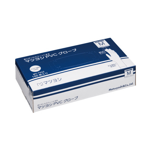 マツヨシ　ＰＶＣグローブ　Ｍ粉無　１００枚入画像