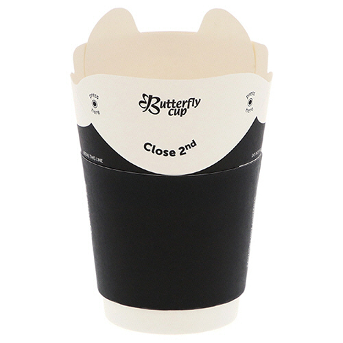 紙ｺｯﾌﾟ ﾊﾞﾀﾌﾗｲｶｯﾌﾟ 6ｵﾝｽ ﾎｯﾄ ﾀﾞﾌﾞﾙ ﾌﾞﾗｯｸ 1ｾｯﾄ(500個:25個×20ﾊﾟｯｸ)画像