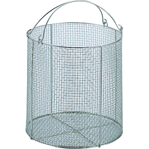 ｻﾝﾜ ｽﾃﾝﾚｽ丸型洗浄ｶｺﾞ 特大 1個画像