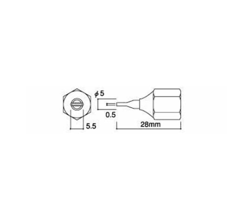 捕十メルト805用ノズル　ヘラ型画像