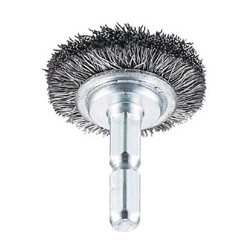 軸付ﾎｲｰﾙﾌﾞﾗｼ φ32×6 0.3mm ﾜｲﾔｰ線 1個画像