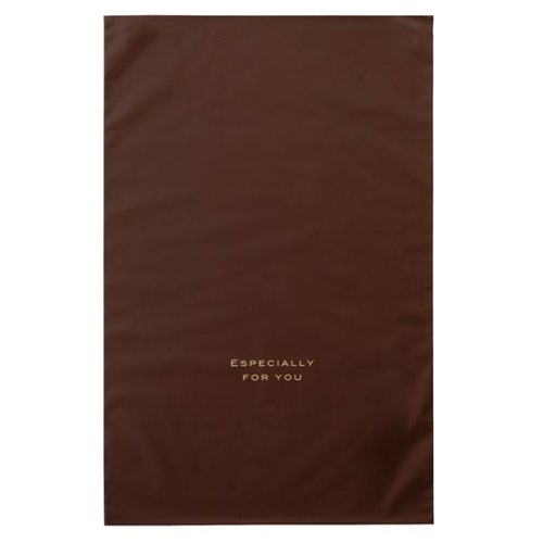 ラッピング用品 梨地バッグブラウン-LL(20枚) ヘッズ画像