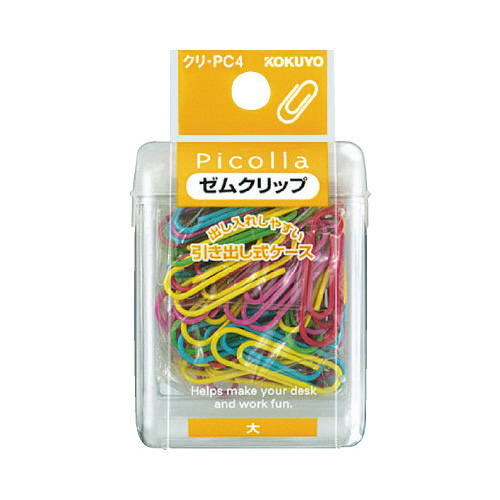 ピコラ　ゼムクリップ　大　ミックス　約６０本Ｘ３画像