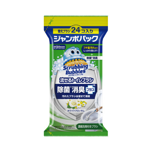 ＳＢ流せるトイレブラシ除菌消臭Ｗブロッサム替２４個