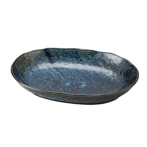 カレー皿 23cm 楕円 藍 皿 食器 陶器 美濃焼画像