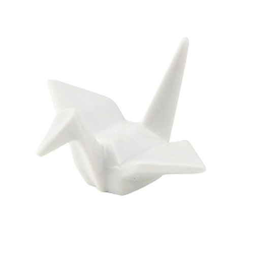 箸置き おしゃれ 折ツル 正月 はしおき 磁器 食器 白画像