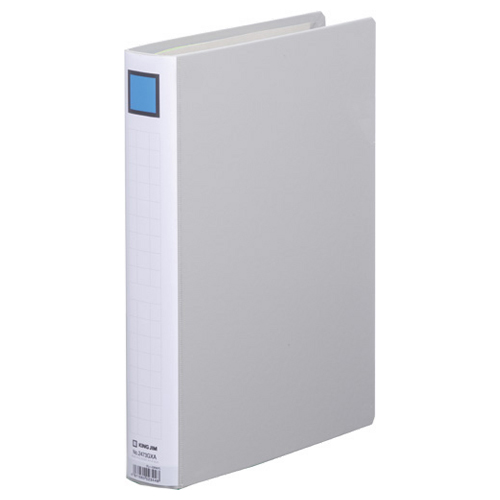 ｷﾝｸﾞﾌｧｲﾙ ｽｰﾊﾟｰﾄﾞｯﾁ(脱･着)ｲｰｼﾞｰ GX A4ﾀﾃ 30mmとじ 背幅46mm ｸﾞﾚｰ 1冊画像