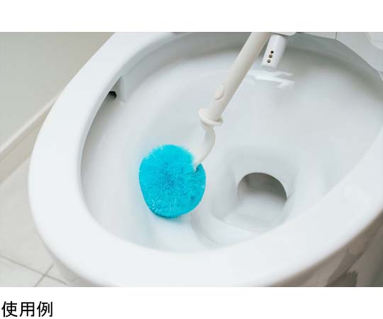 トイレバスボンくん抗菌 ふさふさクリーナー パッケージのなめらかな表面とクリーナーのふさふさした部分が強調された様子