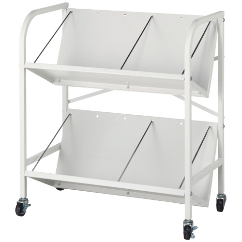 高耐荷重傾斜ﾌｧｲﾙﾜｺﾞﾝ 2段 ﾎﾜｲﾄ 1台