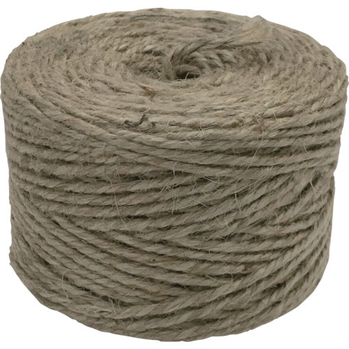 荷造り紐 ｼﾞｭｰﾄ麻 14番 3本撚×55m 100g 1巻画像
